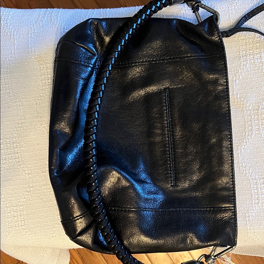 The Sak Black and Silver Embroidered Shoulder Bag - Picture 5 of 6